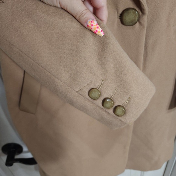 Cabi Womens Coat Heritage Camel Brown Longline Double Breasted Trench Jacket M - Picture 8 of 14